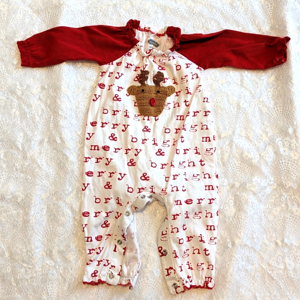 Mud Pie Christmas Romper